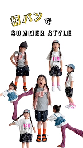 「アイテム（Tシャツ/カットソー）」を使った、ふうさん（キッズ・110cm）の夏コーディネート