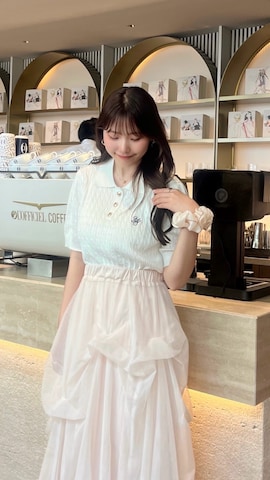 「アイテム（ポロシャツ）」を使った、れいぴ🐥🍨さん（レディース・158cm）の春コーディネート