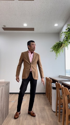 LARDINIのテーラードジャケットを使ったkrndさんのファッション動画