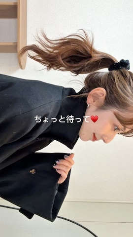 トレンチコートを使ったシホ🌷さんのファッション動画