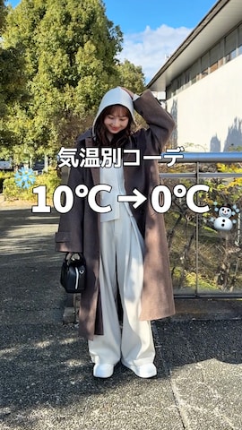 トレンチコートを使ったシホ🌷さんのファッション動画