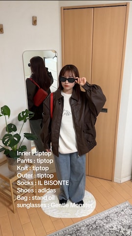 「アイテム（サングラス）」を使った、シホ🌷さん（レディース・155cm）の秋コーディネート