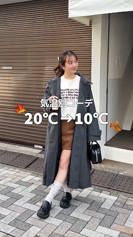 「アイテム（トレンチコート）」を使った、シホ🌷さん（レディース・155cm）の秋コーディネート