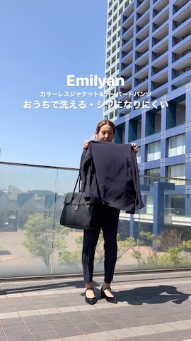 「アイテム（ビジネスバッグ）」を使った、まゆみんさん（レディース・160cm）の春コーディネート