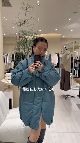 「アイテム（ミリタリージャケット）」を使った、RUKAさん（レディース・160cm）の秋コーディネート