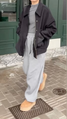 Javaのブルゾンを使ったchappyさんのファッション動画