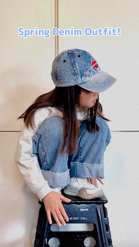 「アイテム（スウェット）」を使った、なな✿こうさん（キッズ・120cm）の春コーディネート