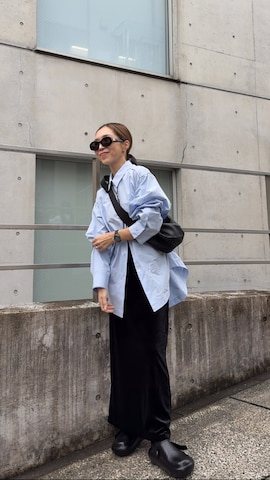 「アイテム（シュシュ）」を使った、Oo.hiro.oOさん（レディース・159cm）の秋コーディネート