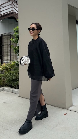 「アイテム（ブーツ）」を使った、Oo.hiro.oOさん（レディース・159cm）の秋コーディネート