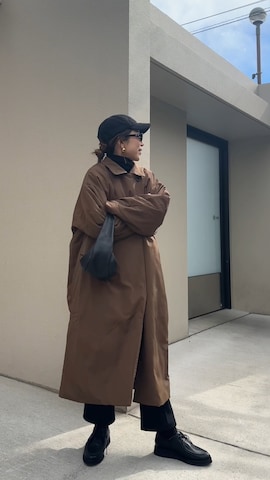 「アイテム（モカシン/デッキシューズ）」を使った、Oo.hiro.oOさん（レディース・159cm）の冬コーディネート