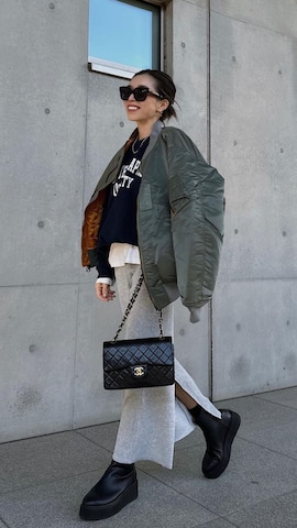 「Didot.showroom（ディドット ショールーム）のアイテム（ブーツ）」を使った、Oo.hiro.oOさん（レディース・159cm）の冬コーディネート