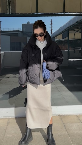 「Didot.showroom（ディドット ショールーム）のアイテム（ブーツ）」を使った、Oo.hiro.oOさん（レディース・159cm）の冬コーディネート