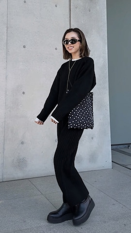 「Didot.showroom（ディドット ショールーム）のアイテム（ブーツ）」を使った、Oo.hiro.oOさん（レディース・159cm）の冬コーディネート