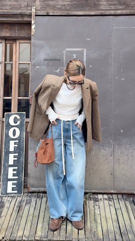 「アイテム（テーラードジャケット）」を使った、Oo.hiro.oOさん（レディース・159cm）の秋コーディネート