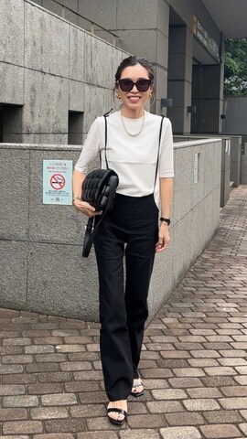 Bonjour SaganのTシャツ/カットソーを使ったOo.hiro.oOさんのファッション動画