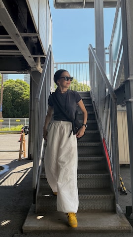「アイテム（ヘアバンド）」を使った、Oo.hiro.oOさん（レディース・159cm）の秋コーディネート