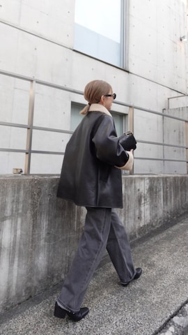 ライダースジャケットを使ったOo.hiro.oOさんのファッション動画