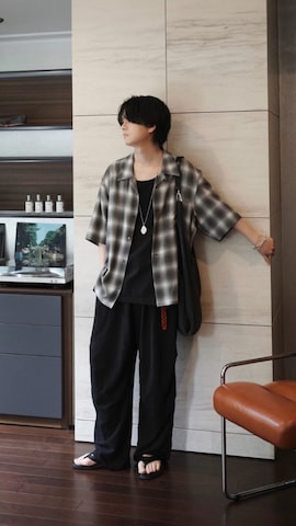 「アイテム（ピアス（両耳用））」を使った、げんじさん（メンズ・175cm）の夏コーディネート