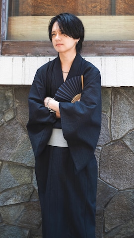 「アイテム（浴衣）」を使った、げんじさん（メンズ・175cm）の夏コーディネート