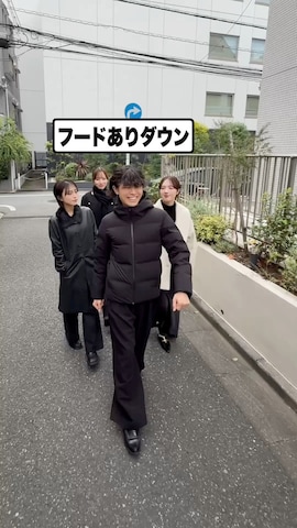 ダウンジャケット/コートを使ったげんじさんのファッション動画