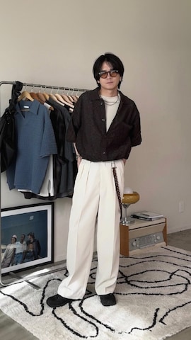 「アイテム（デジタル腕時計）」を使った、げんじさん（メンズ・175cm）の夏コーディネート