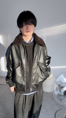 「アイテム（ピアス（片耳用））」を使った、げんじさん（メンズ・175cm）の秋コーディネート