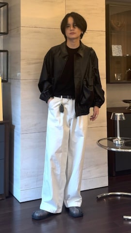 「アイテム（ピアス（両耳用））」を使った、げんじさん（メンズ・175cm）の冬コーディネート