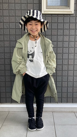 「アイテム（モッズコート）」を使った、☁︎•ꇵ͒•`s☺︎+sa*॰¨̮さん（キッズ・121cm）の春コーディネート