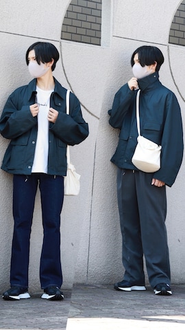 ミリタリージャケットを使ったひっちさんのファッション動画