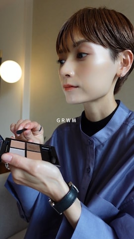 THREEのアイテムを使ったRIHOさんのファッション動画