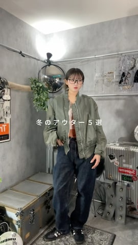 ライダースジャケットを使ったまりいさんのファッション動画