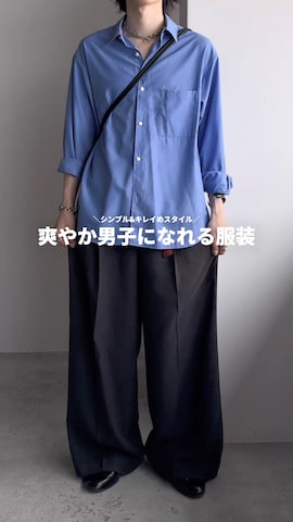 「アイテム（スラックス）」を使った、watoさん（メンズ・174cm・20代）の春コーディネート
