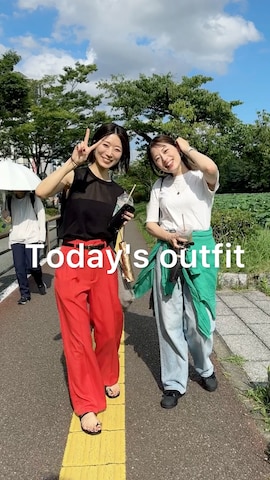 「ヤヌーク」｜あやかさん（レディース・162cm）の夏コーディネート