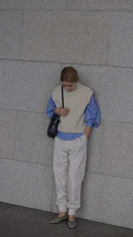 「UR'S（ユアーズ）のアイテム（ベスト）」を使った、ヤマサキ サオリさん（レディース・169cm）の春コーディネート