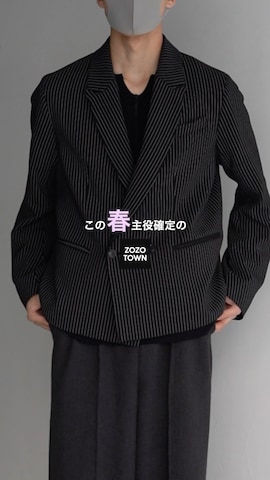 CASPER JOHNのジャケット/アウターを使ったRyuさんのファッション動画