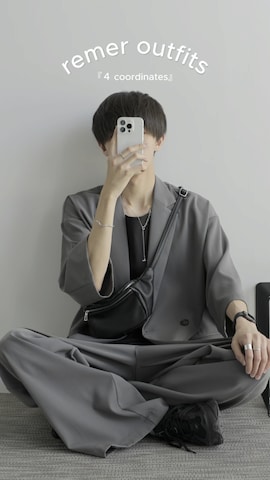 remerのタンクトップを使ったRyuさんのファッション動画