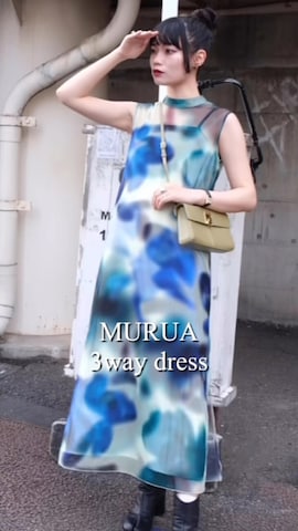 「murua」｜小森リオさん（レディース・164cm）の夏コーディネート