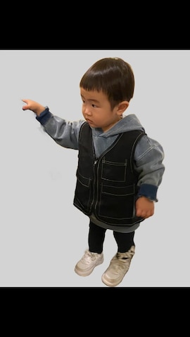 「アイテム（スニーカー）」を使った、ruiさん（キッズ・90cm）の春コーディネート