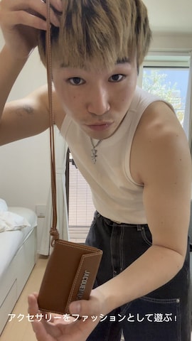 財布を使ったkazuhisa1224さんのファッション動画