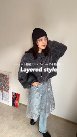 「アイテム（ワンピース/ドレス、シルバー系）」を使った、kocoaさん（レディース・160cm）の冬コーディネート