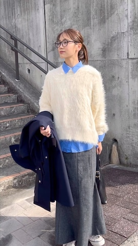 「アイテム（コスメキット/ギフトセット）」を使った、𝚔𝚘𝚌𝚘𝚊さん（レディース・160cm）の冬コーディネート
