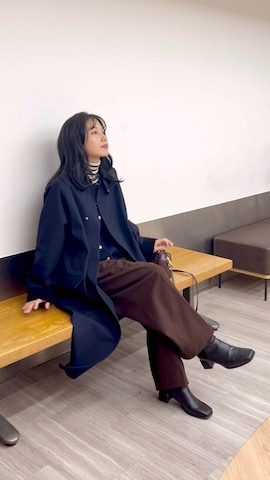 「アイテム（コスメキット/ギフトセット）」を使った、𝚔𝚘𝚌𝚘𝚊さん（レディース・160cm）の冬コーディネート