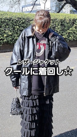 「Starting Over（スターティングオーバー）のアイテム（スウェット）」を使った、&りっちさん（レディース・154cm）の秋コーディネート