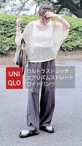 「エアリズム」｜&りっちさん（レディース・154cm）の春コーディネート