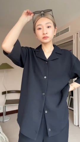 「アイテム（セットアップ）」を使った、MariNakamuraさん（レディース・158cm・30代）の春コーディネート