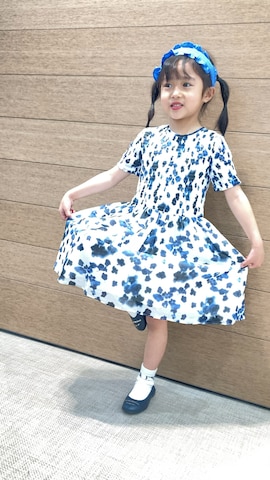 「アイテム（バレエシューズ）」を使った、EAJr名古屋タカシマヤさん（キッズ・120cm）の春コーディネート