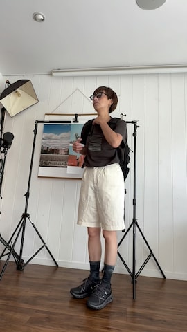「アイテム（ソックス/靴下）」を使った、鳥おばさんさん（レディース・168cm・50代）の春コーディネート