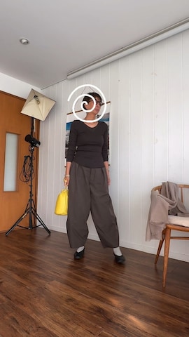 「アイテム（サングラス）」を使った、鳥おばさんさん（レディース・168cm）の春コーディネート