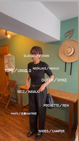 「おばさん」｜鳥おばさんさん（レディース・168cm）の春コーディネート