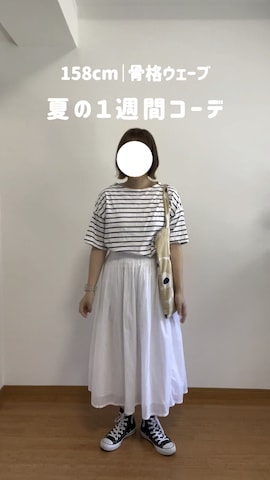 「アイテム（ソックス/靴下）」を使った、sakamochaさん（レディース・158cm）の夏コーディネート